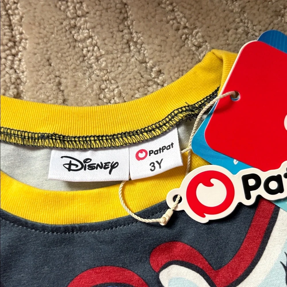 NEW PatPat Skateboarding Mickey Mouse Shirt
